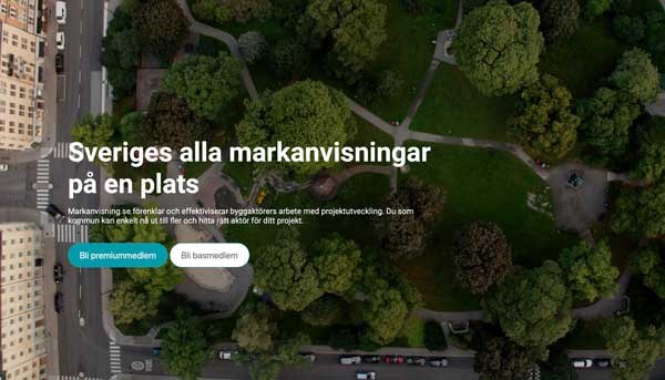 Sharing capabilities - Sveriges alla markanvisningar på en plats